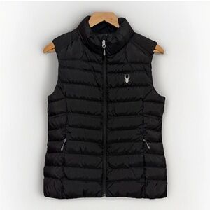 Spyder 162006 Freeze Ski Quilted Prymo 500 Fill Down Black Puffer Vest Women's M